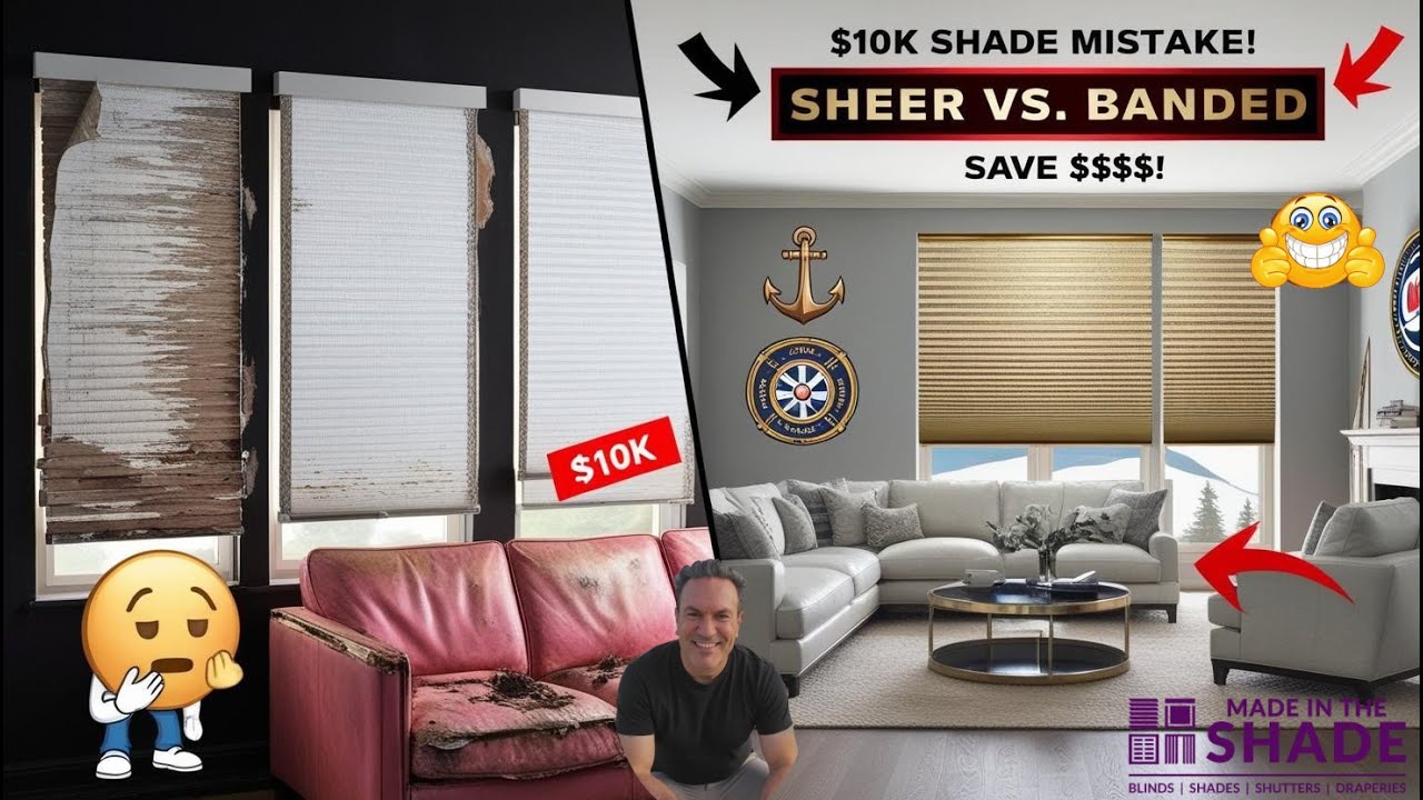 🚨“Sheer vs. Banded Shades: The $10k Mistake Every Homeowner Makes!
