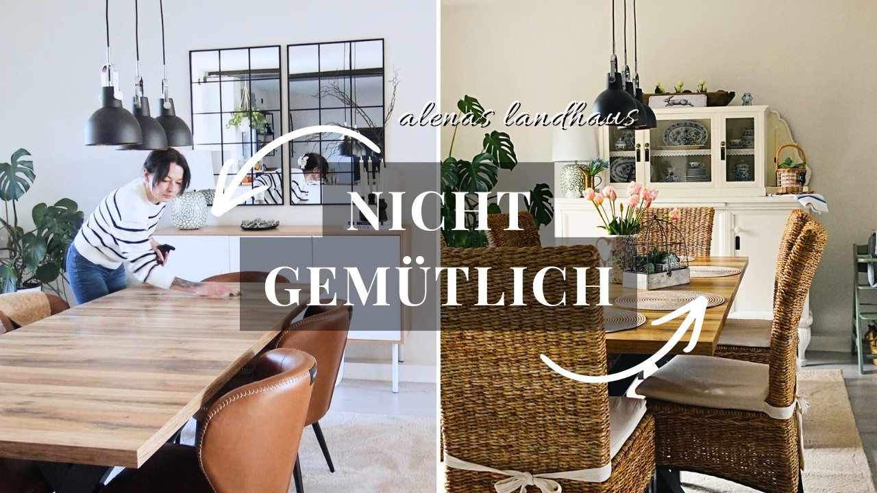 Cozy Cottage mit kleinem Budget | 5 einfache Esszimmer Ideen
