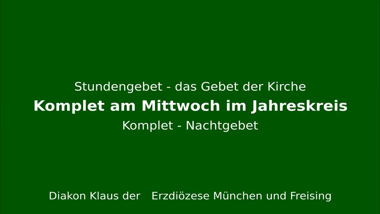 Stundengebet – das Gebet der Kirche am 28.1.26 Hl Thomas von Aquin – Kirchenlehrer MiW3 Komplet