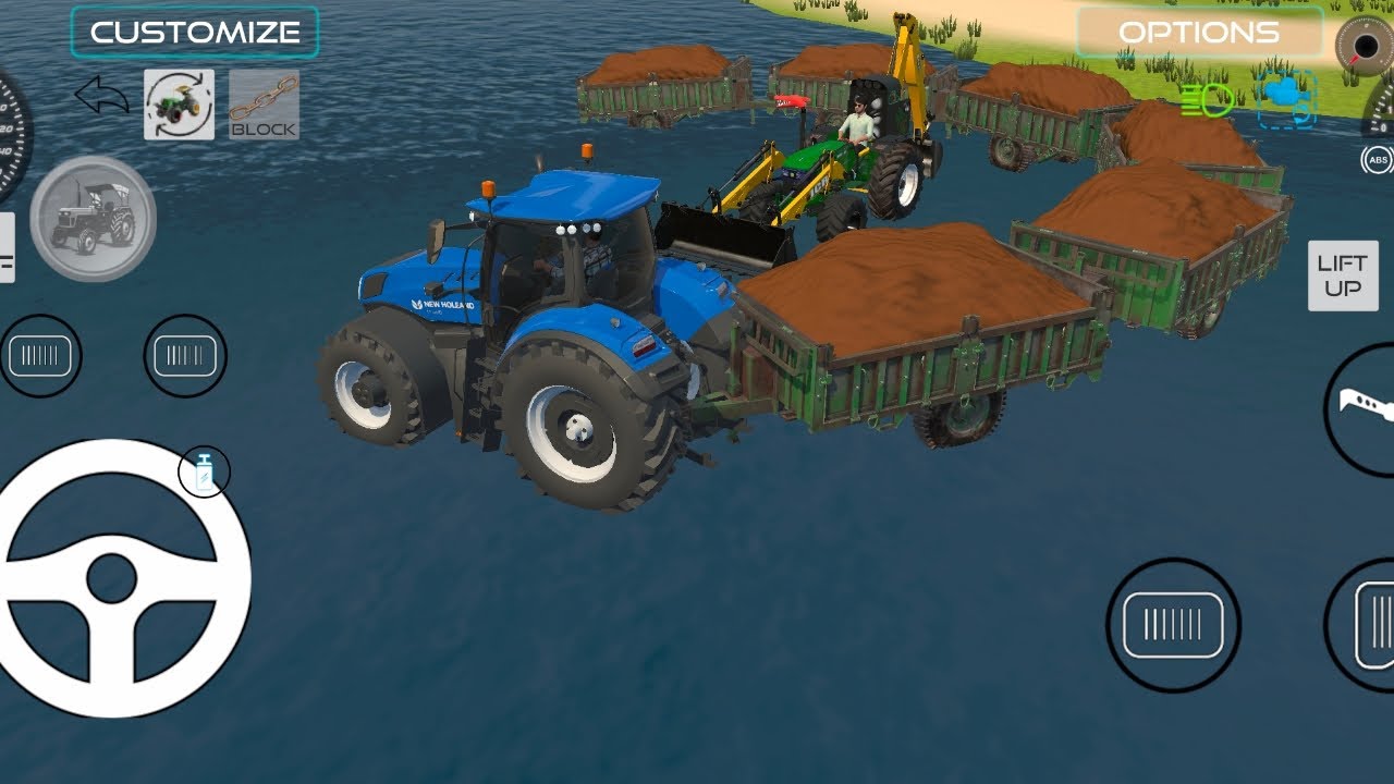 Aaj 8 trolley Me balu bhar ke gaw le Aaya indian vehicle simulator 🏗️ 