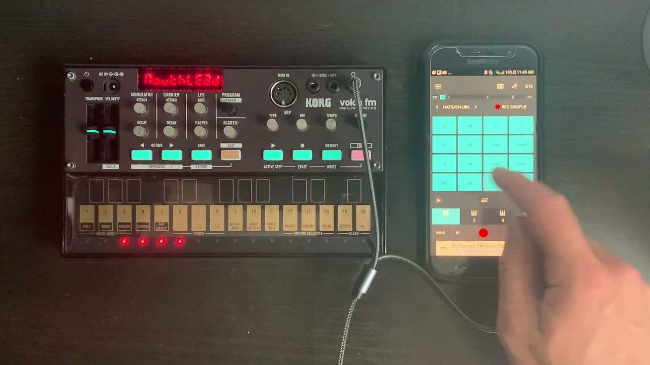 Korg Volca FM and Groovebox App Live Looping Chillhop Jam