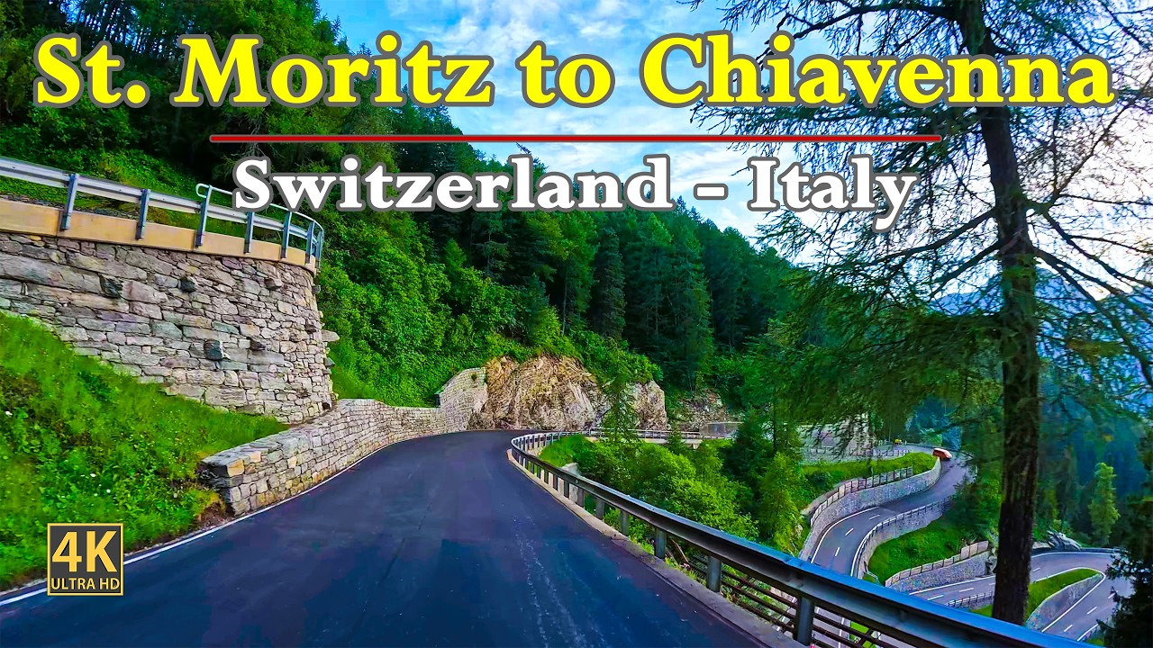 St. Moritz 🇨🇭 To Chiavenna 🇮🇹 | Scenic Road Trip In Stunning 4K | POV Driving
