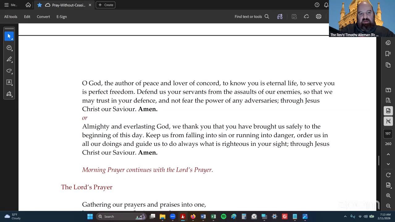 Weekday Matins: 11 February '26 [Canadian Rite – Wednesday]