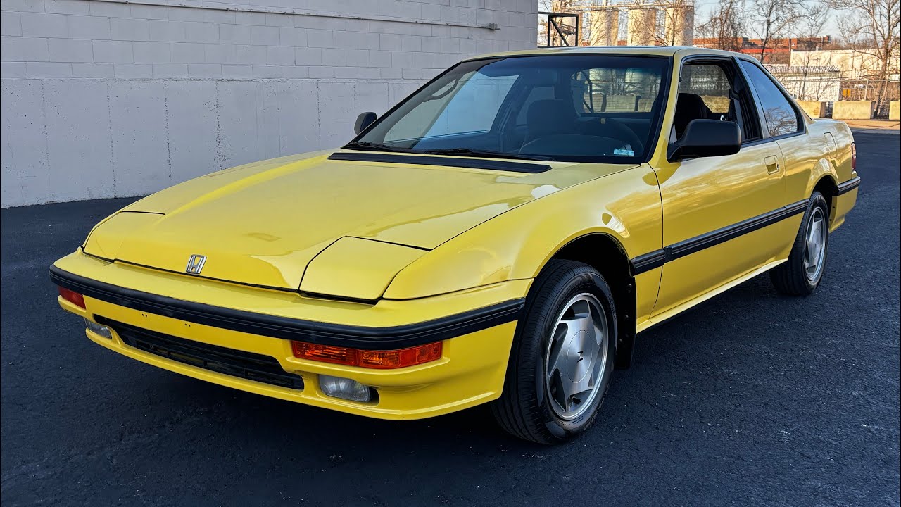 1988 Honda Prelude SI in Barbados Yellow For Sale at The Daily Driver Classic Motors
