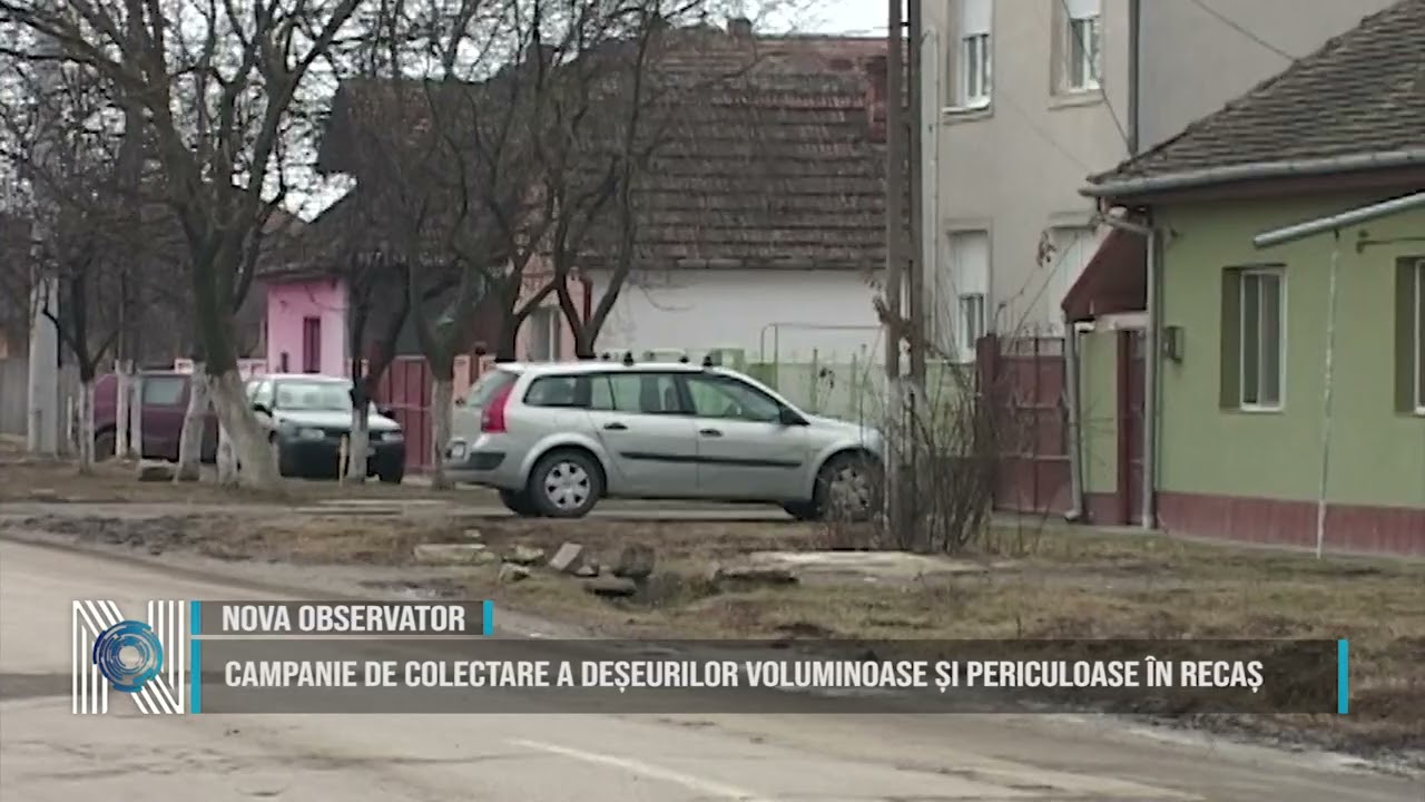 Campanie de colectare a deșeurilor voluminoase și periculoase în Recaș