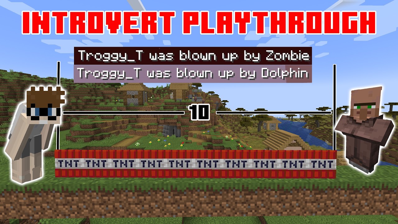 Minecraft: Но каждый раз, когда я приближаюсь к мобу на расстояние 10 блоков, я взрываюсь.