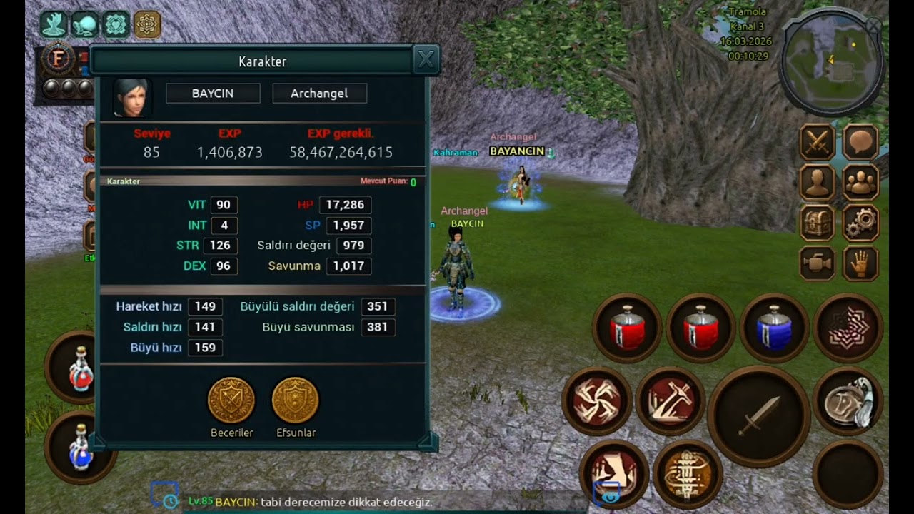 Seviye 85 Zihinsel Katakter Son Sikili Grandmaster Açma..#games #mobile2 #metin2 #tramola #zihinsel 