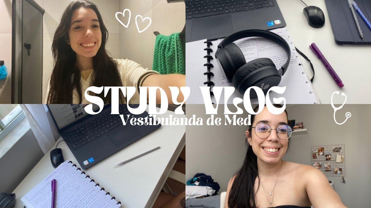 STUDY VLOG ★ rotina real de uma vestibulanda de medicina