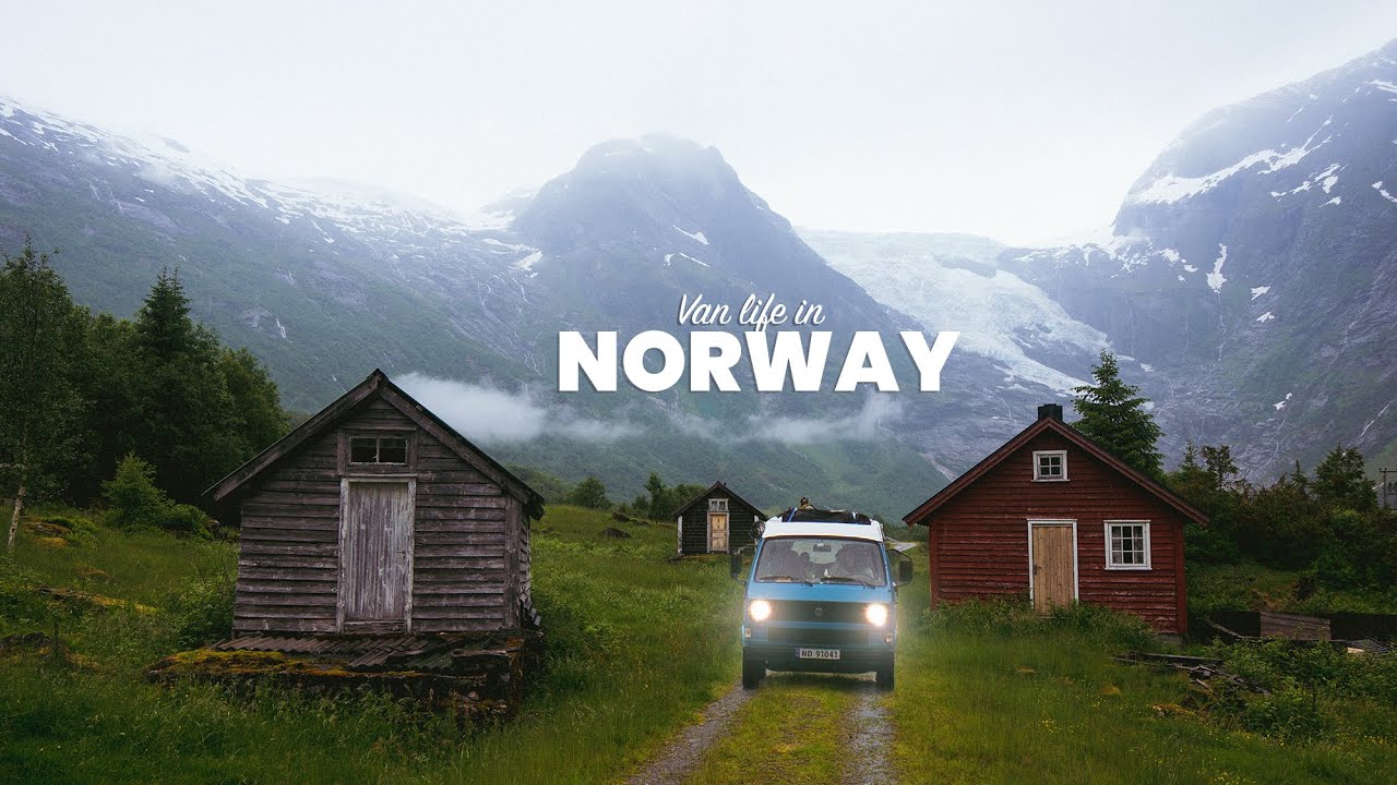 Summer van life with GLACIERS & SNOW in Norway - VW T3 / Vanagon [4K]