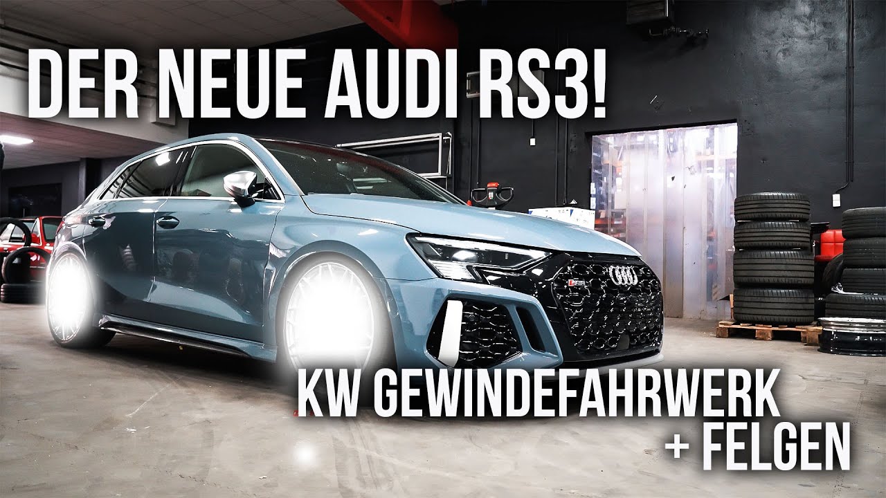 LEVELLA | Der neue Audi RS3 8Y! - KW Gewindefahrwerk + Felgen - Was schlucken die Radläufe?