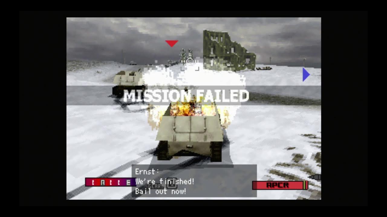 PANZER FRONT PS1 WW2 TANK GAME