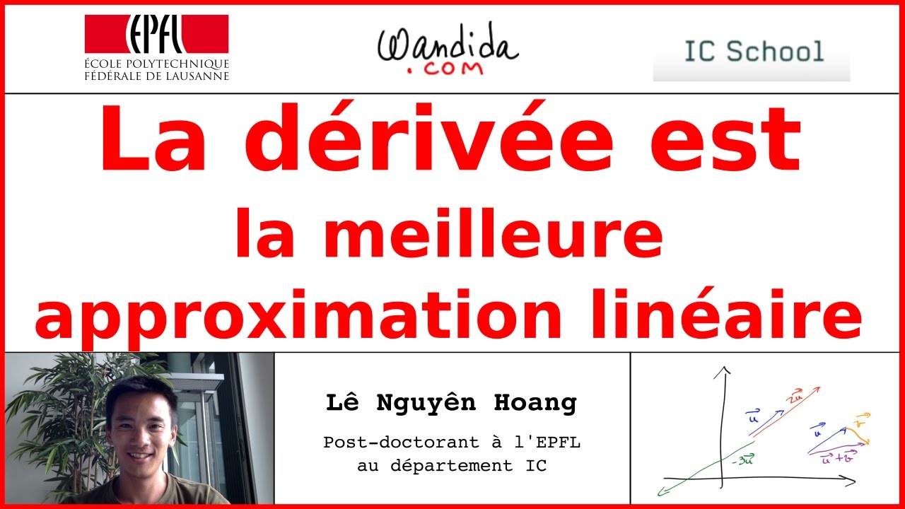 La dérivée est la meilleure approximation linéaire | Lê Nguyên Hoang