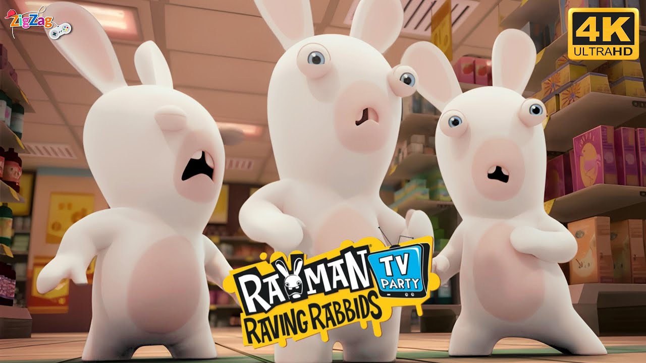 Rayman Raving Rabbids TV Party | All Minigames Wii 4K @ZigZagGamerPT
