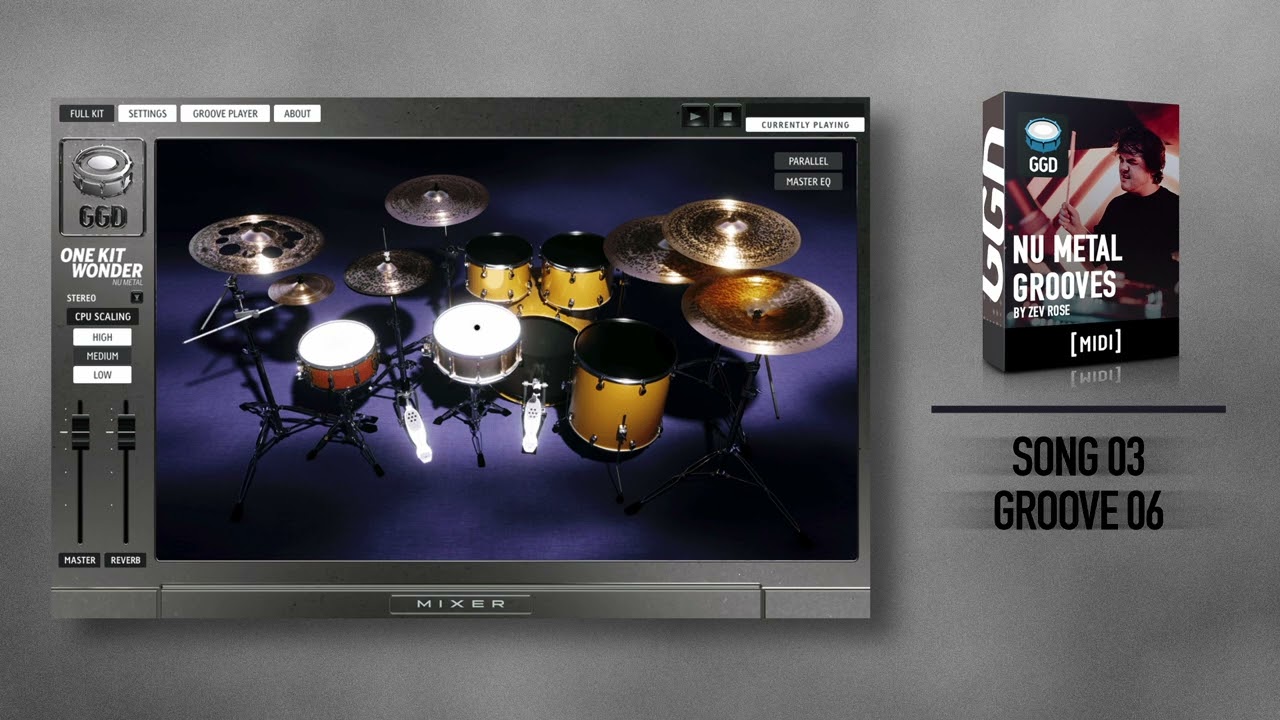 GGD Nu Metal Grooves by Zev Rose - Midi Pack Examples