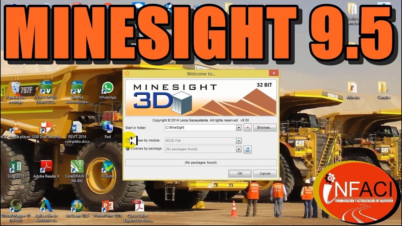 Instalaci&oacute;n del Software MineSight 9.5 - INFACI