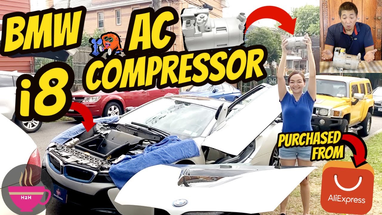 How to: BMW i8 Electric AC Compressor Replace (Aliexpress Part!) A/C DIY Updated #bmwi8 #i8