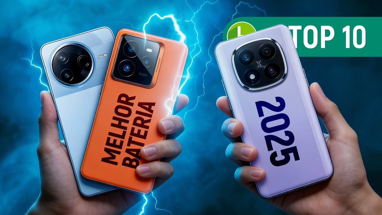 TOP 10! CELULAR com MELHOR BATERIA e RECARGA no RANKING do TUDOCELULAR (2025)