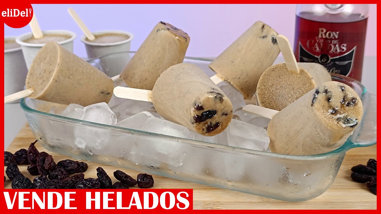 💥Cuánto VALE Hacer Helados de RON PASAS para VENDER y Ganar DINERO desde CASA