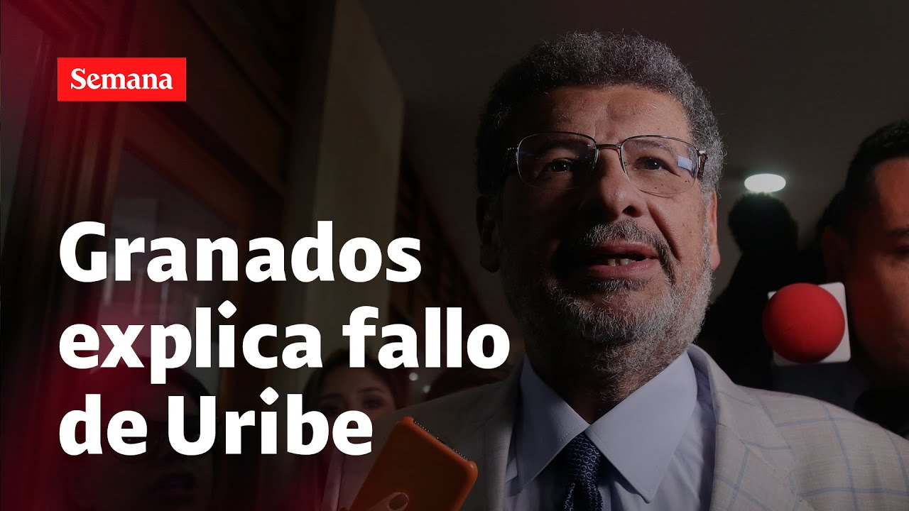 Jaime Granados, abogado de Uribe, celebra el fallo del Tribunal que absolvió al expresidente.