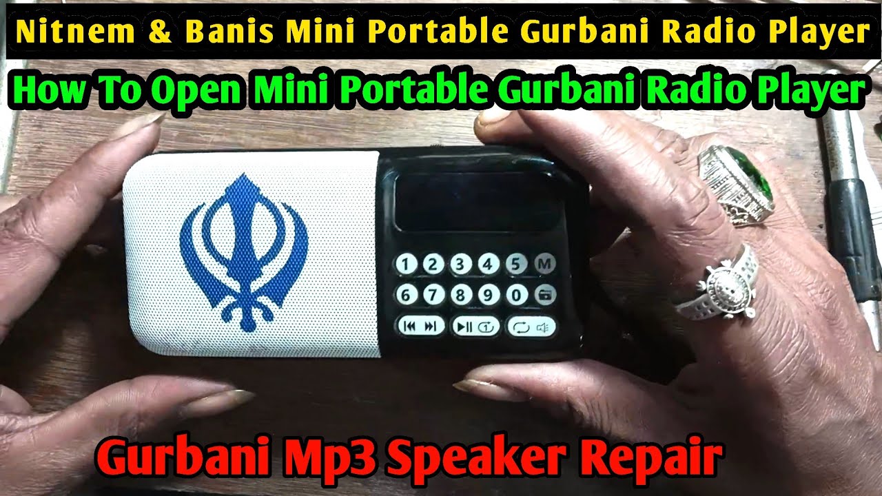 How To Open Mini Portable Gurbani Radio Player | Nitnem & Banis Mini Portable Gurbani Radio Player