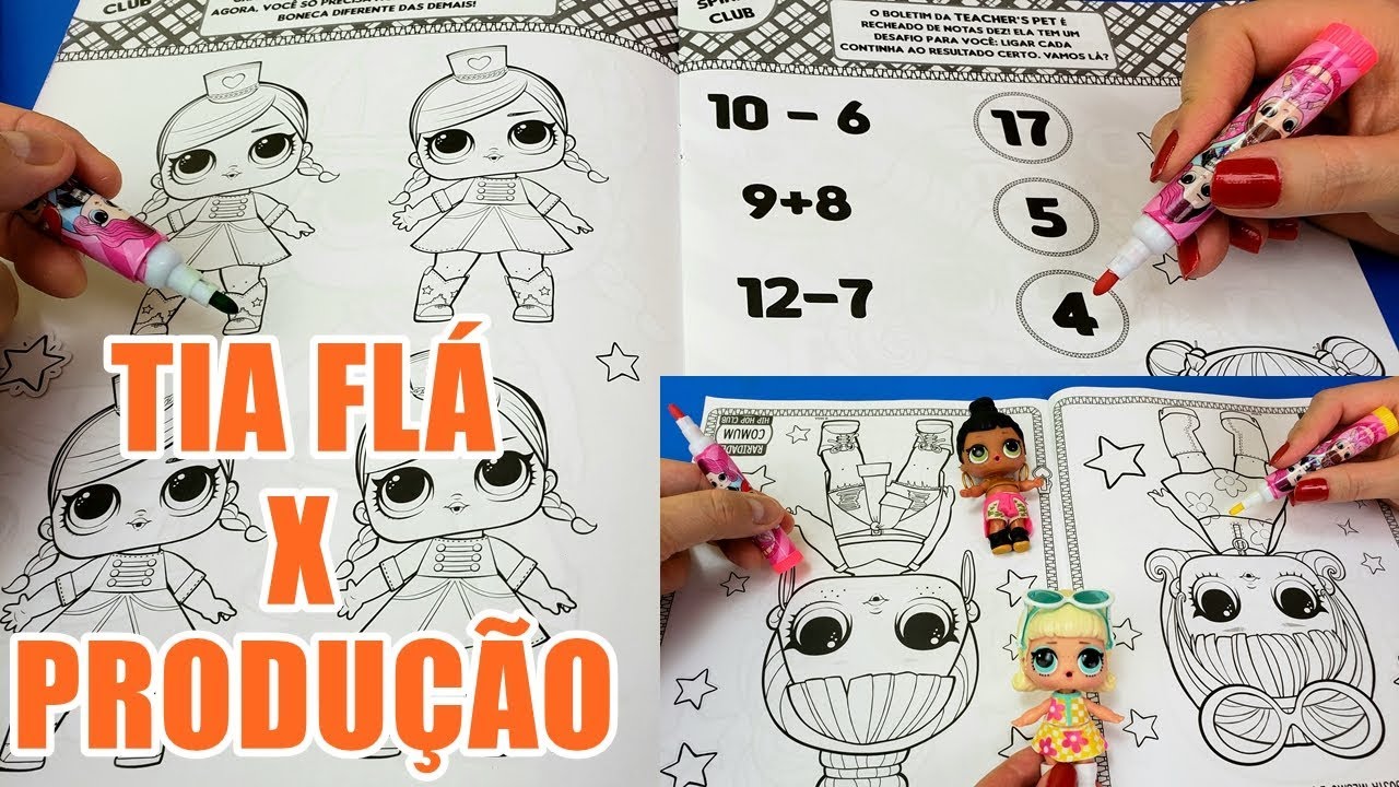 Livro De Atividades LOL Surprise e Quem Pinta Melhor De Ponta Cabeça?