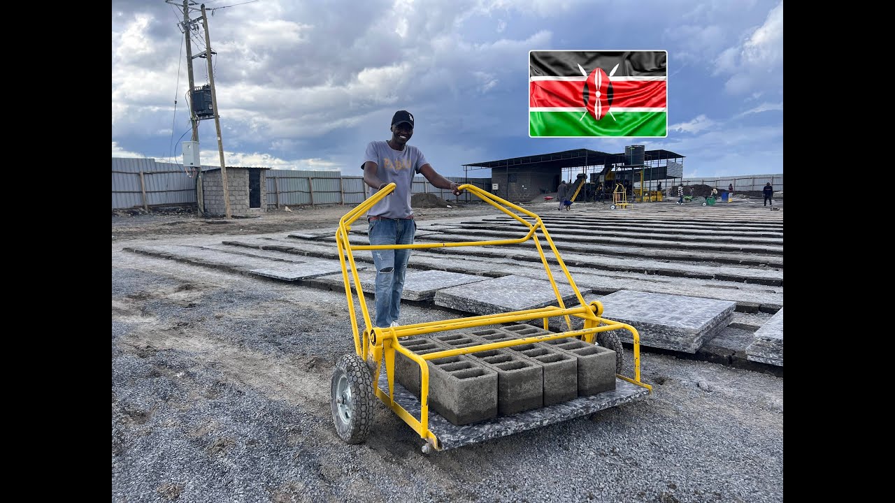 🧱🏗️ Découvrez la Machine Semi-Automatique PRS1000 pour Fabriquer des Blocs de Béton au Kenya! 🧱🏗️