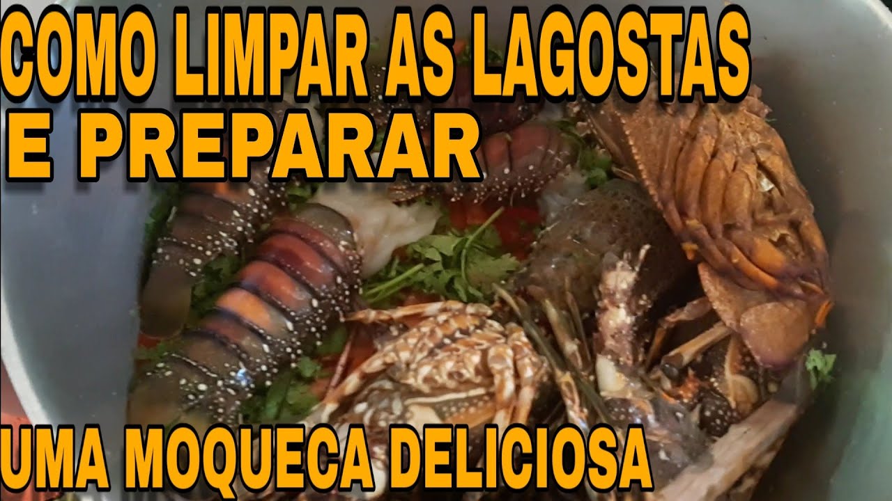 MOQUECA DE LAGOSTAS  GOSTOSA E MUITO FÁCIL DE PREPARAR E LIMPAR!