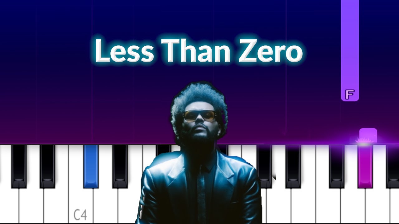The Weeknd - Less Than Zero | Piano Tutorial