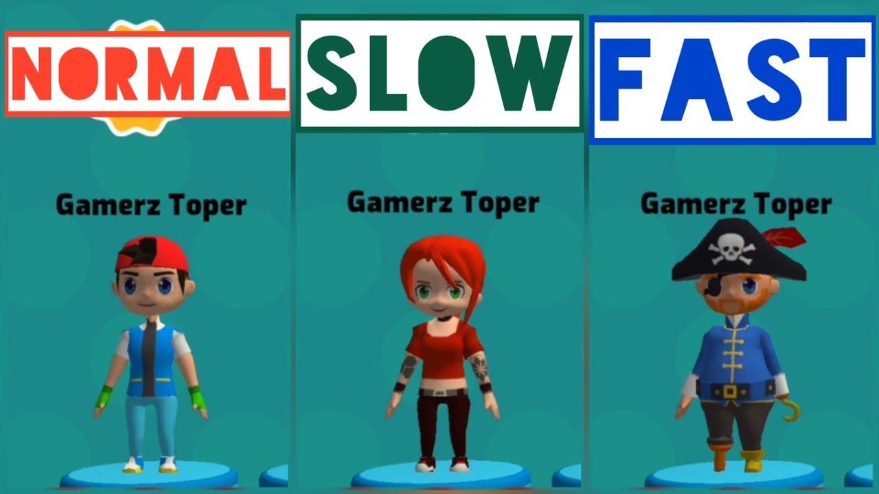 Fun Race 3D - NORMAL vs SLOW vs FAST || Gaming Should Be Fun