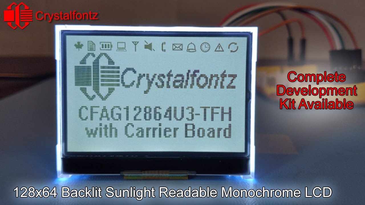 Product Showcase: 128x64 Backlit Sunlight Readable LCD Display Module