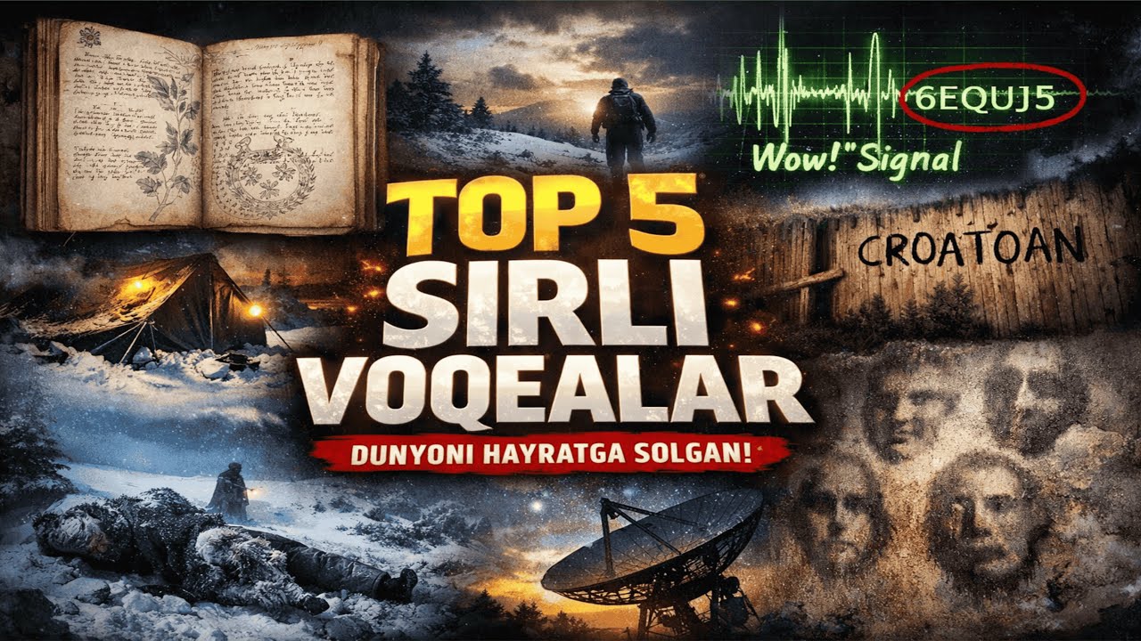 Dunyoni hayratga solgan TOP-5 sirli voqealar | Buni ko‘rish kerak!