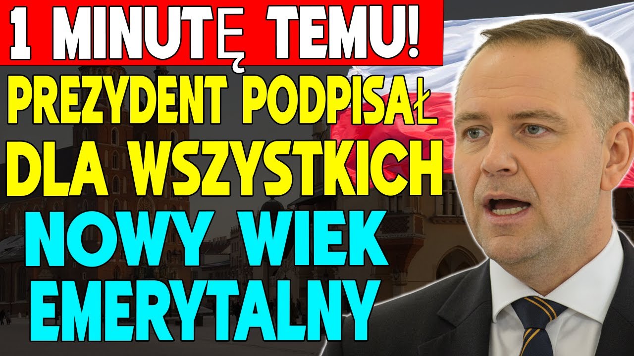 Prezydent podpisał nowy wiek emerytalny, kt&oacute;ry obowiązuje wszystkich Polak&oacute;w.