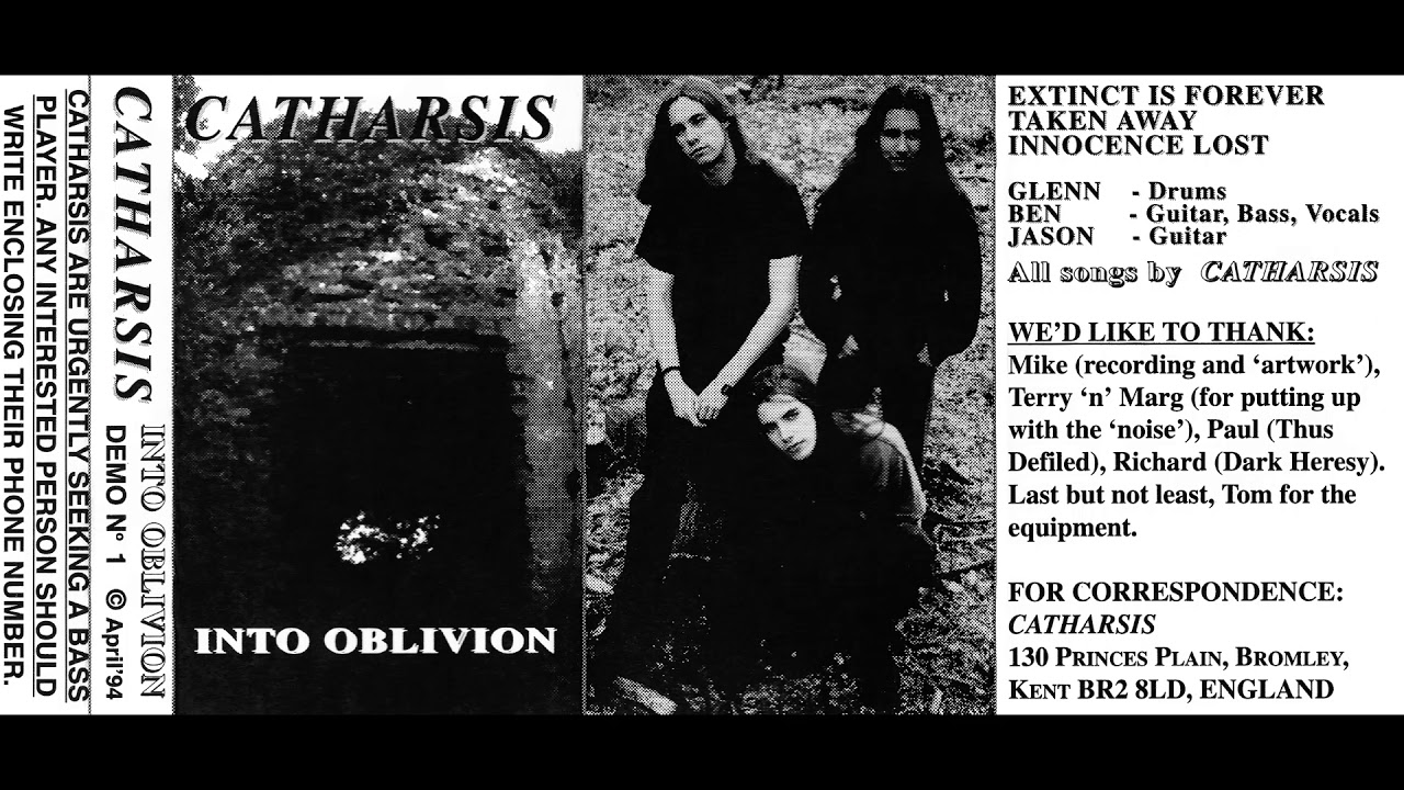 Catharsis (UK) - Into Oblivion demo (1994)