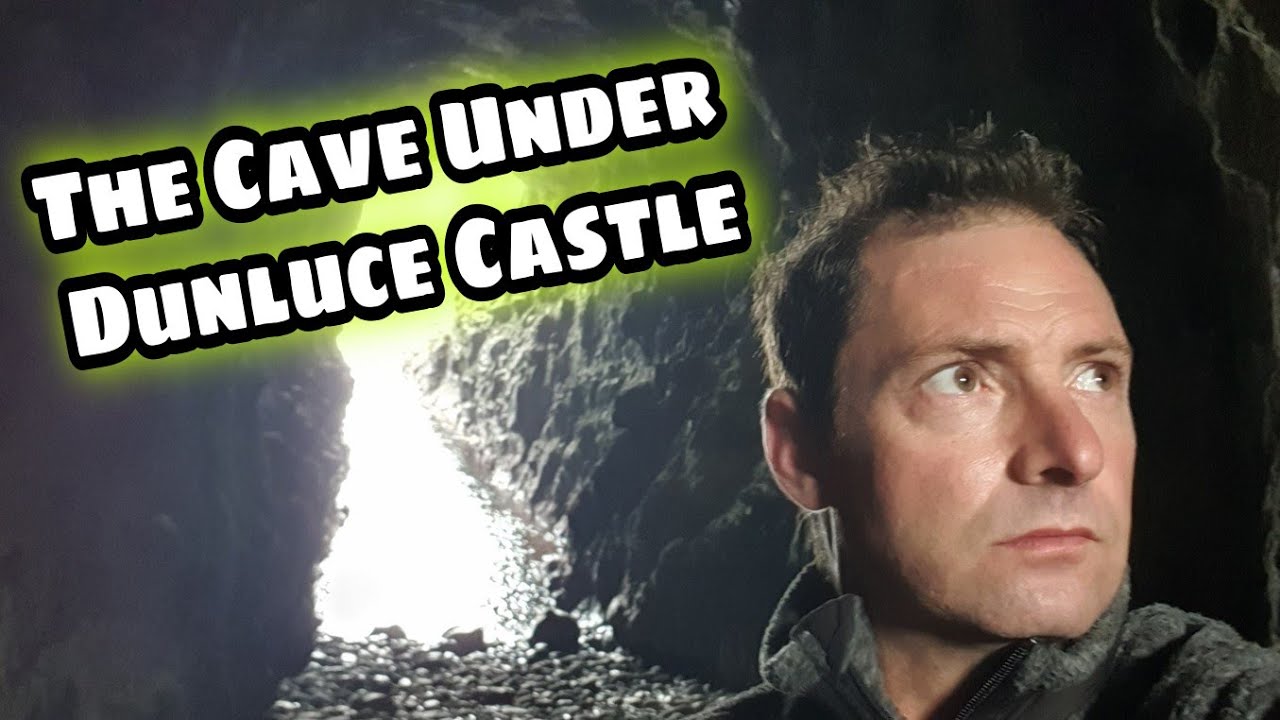 Royal Marine goes Cave exploring at Dunluce Castle Cave    Northern Ireland