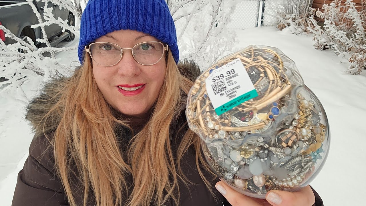 Old Thrift Shop Jewelry Jar Left Me SPEECHLESS When I Found THIS... Gold Silver Costume Jewelry
