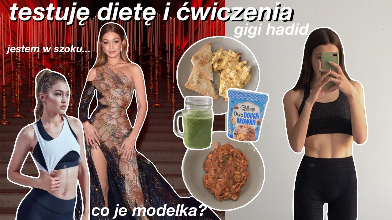 CAŁY DZIEŃ JEM I ĆWICZĘ JAK GIGI HADID | jestem w szoku!!