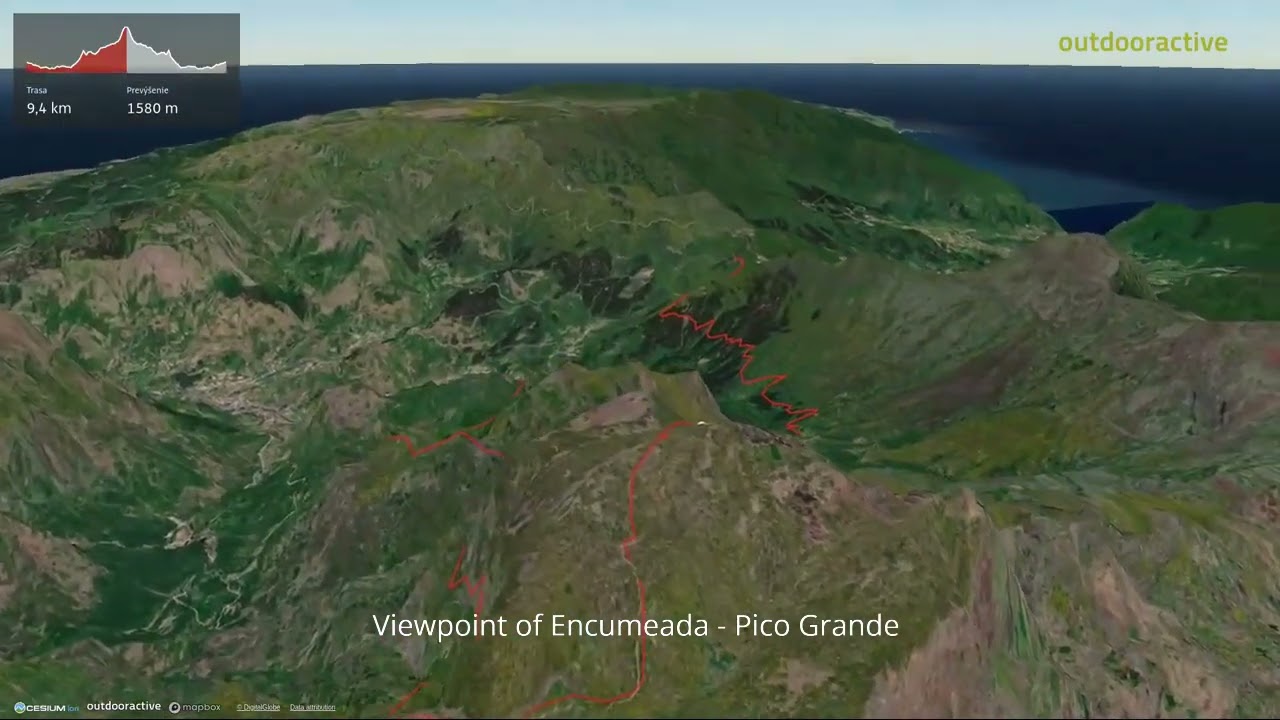 Viewpoint of Encumeada - Pico Grande ∆ hiking trails ∆ 3d-trail.com/portugal/