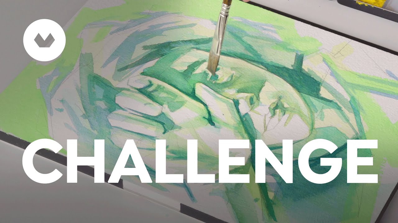 CHALLENGE | ¿Se puede Pintar un Retrato con un solo Color? | Alejandro Casanova | Domestika