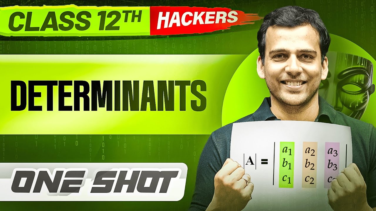 DETERMINANTS in ONE SHOT || Full Chapter || Class 12 BOARDS || PW