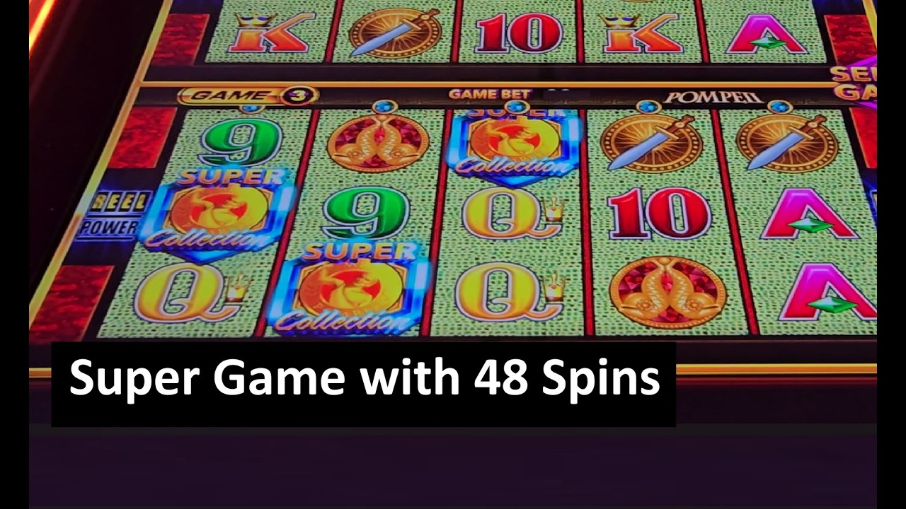 The Big Win on Pompeii Wonder 4 Collection Slots! Aristocrat Game