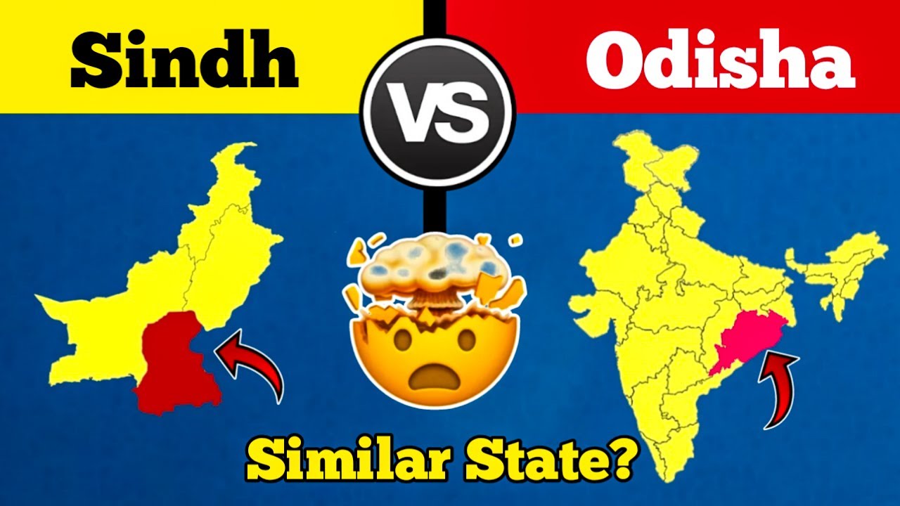 Odisha🇮🇳 Vs Sindh🇵🇰 states full comparison in Hindi || Odisha Vs Sindh Comparison