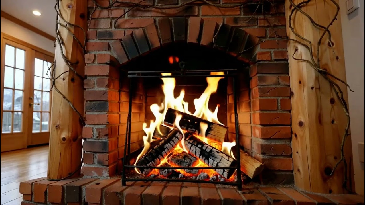 1 Hour of Warm Fireplace Sounds | Minimalist Aesthetic for Study & Sleep