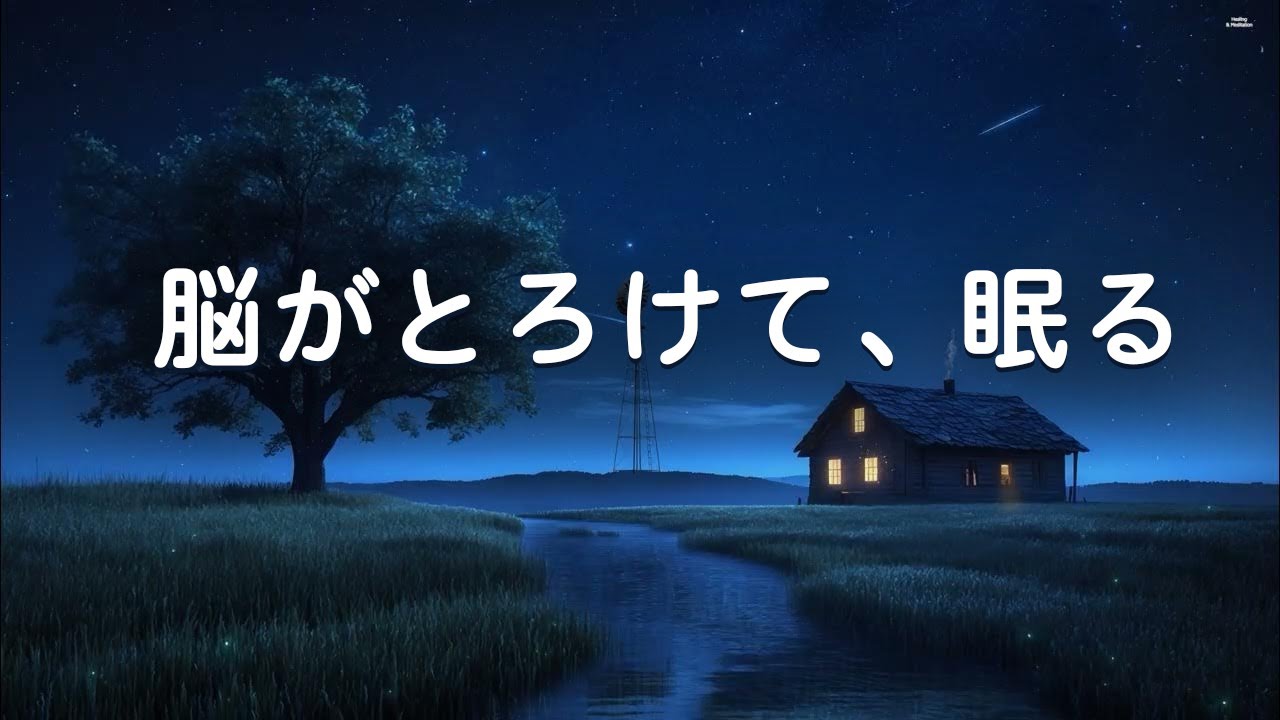 【100％広告なし】脳がとろけるように眠くなる睡眠導入音楽 ｜ 考えすぎをやめ、ストレス、自律神経、DNAを修復、ソルフェジオ周波数528Hz、睡眠用bgm 疲労回復 Deep Sleep Music