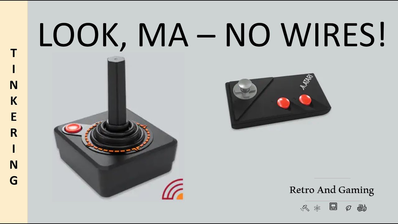 Wireless Atari Controllers And Old Hardware!