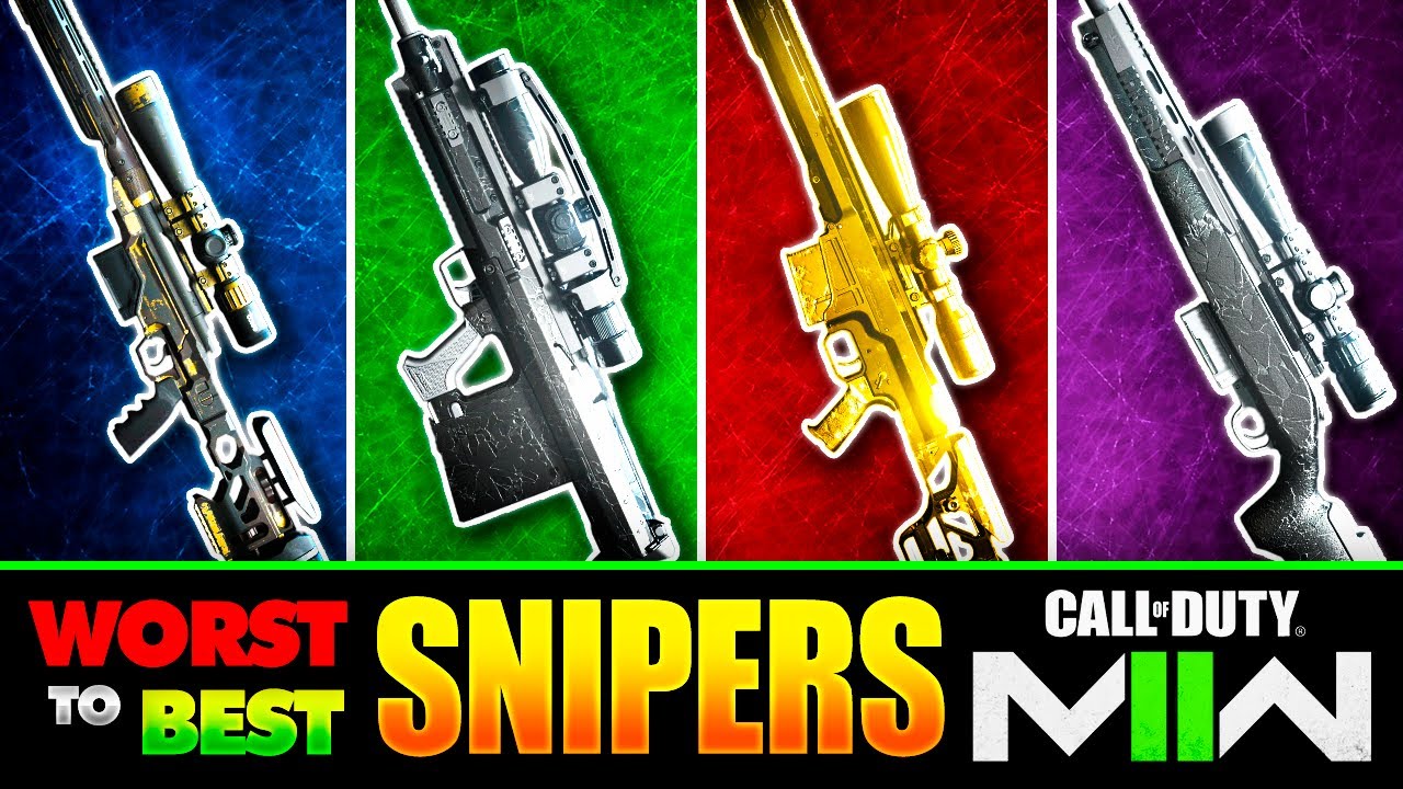 Снайперские винтовки Modern Warfare 2: от ХУДШЕГО к ЛУЧШЕМУ!
