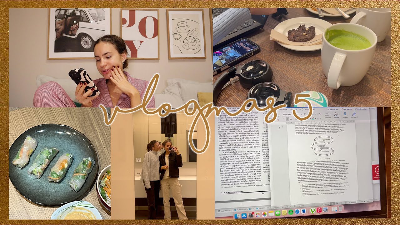 VLOGMAS 5: tanulós vlog, film- és sorozatajánló, nyári tekercs vacsira