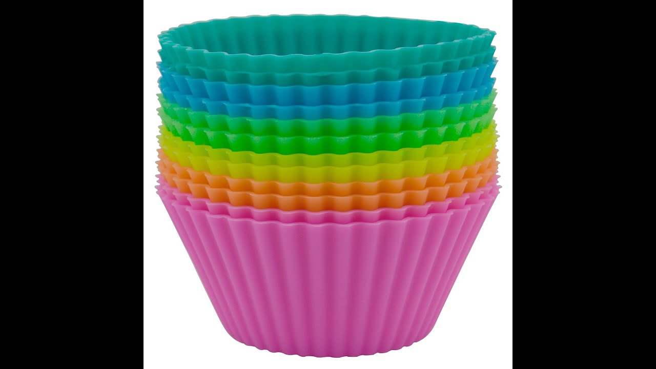 Review:  [24 Pack] Ipow Silicone Baking Cups Cupcake Bakeware Liners Case Molds Sets