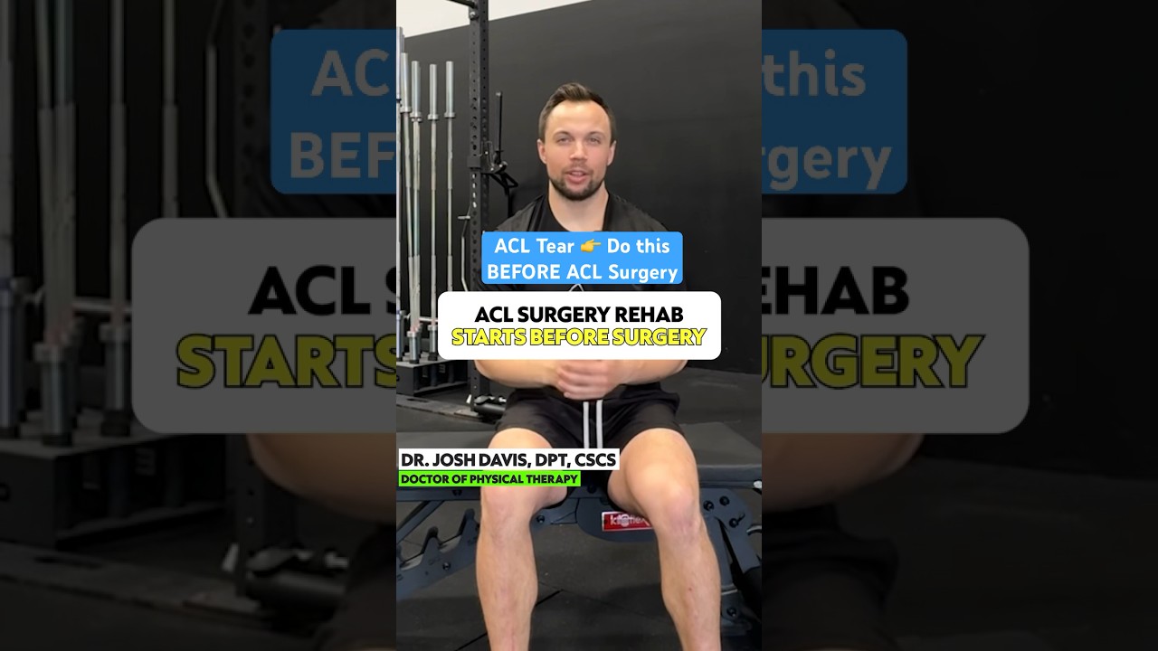 ACL Tear Tip! Do This Before ACL Surgery - Expert SPORTS Physical Therapist Tigard, OR