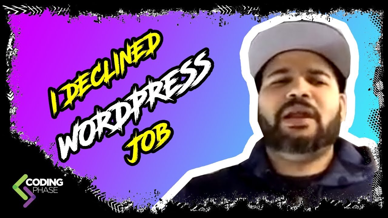 I Declined My first web development Job Offer | #CodingPhase
