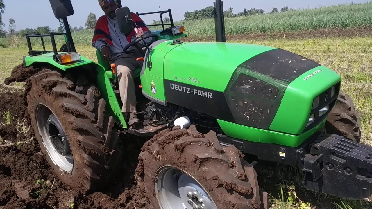 Deutz fahr Agroluxx 70 4wd with Lemken 2 mb plough
